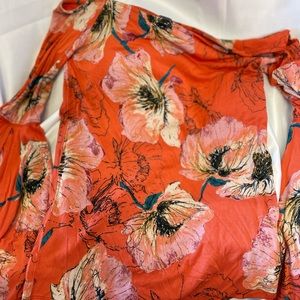 Free People off the shoulder butterfly sleeve top